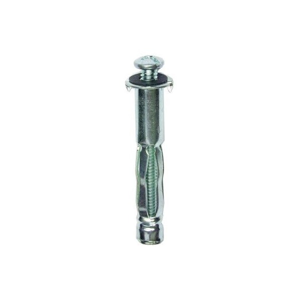 Screw Anchor, Carbon Steel, 100 PK